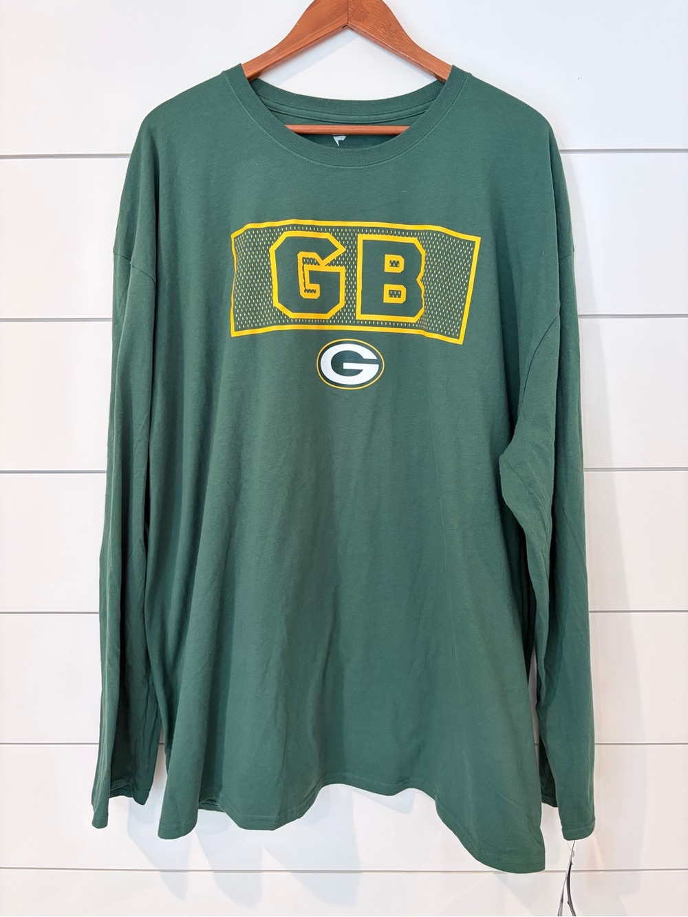NWT Green Bay Packers Fanatics 4XL Long Sleeve Tee NFL Sportscore Football